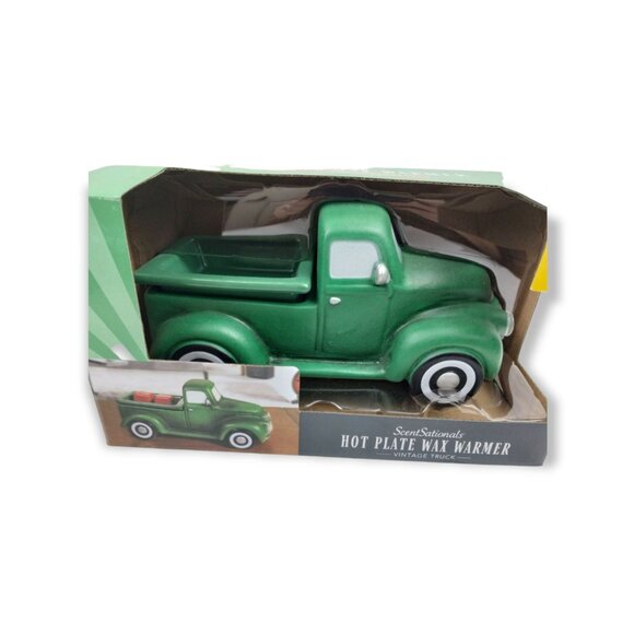ScentSationals Green Retro Style Truck Hot Plate Wax Warmer New in Box - Picture 3 of 8